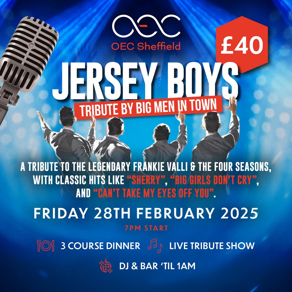 Jersey Boys Tribute by Big Men In Town The OEC Sheffield