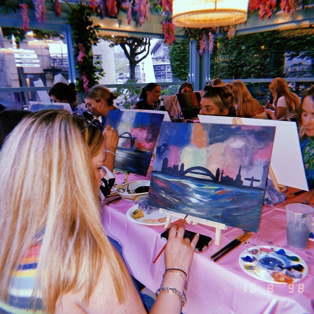 Boozy Brushes Drag Sip and Paint Party! Newcastle Prohibition Cabaret Bar Newcastle