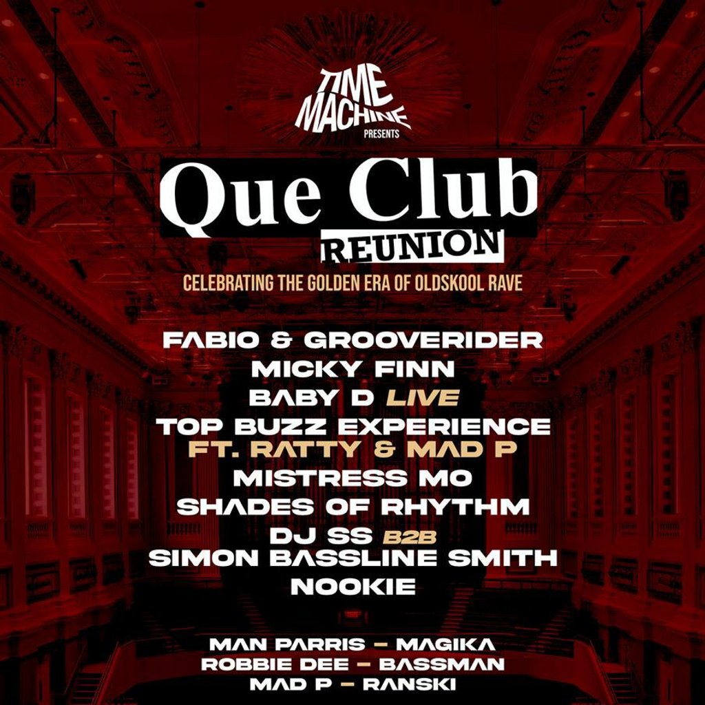 Que Club Reunion Birmingham Town Hall Birmingham