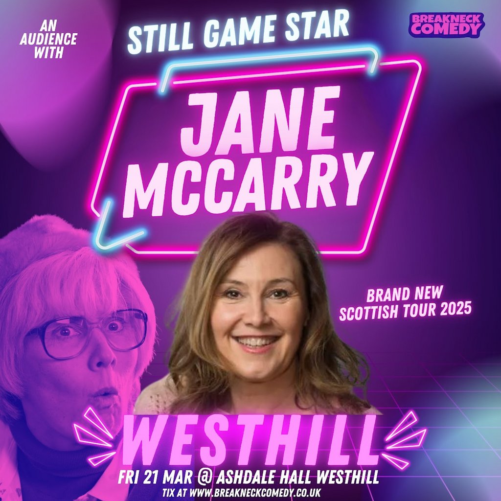 JANE MCCARRY : Live Ashdale Hall Westhill