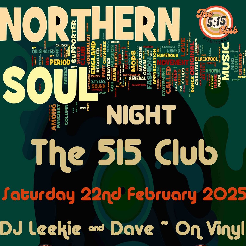 Northern Soul Night - Stirchley The 5.15 Club Birmingham