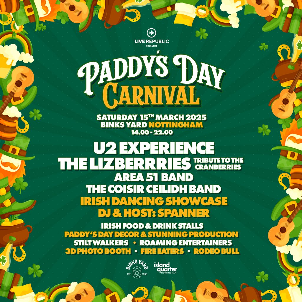 Paddys Day Carnival | Binks Yard Nottingham Binks Yard Nottingham