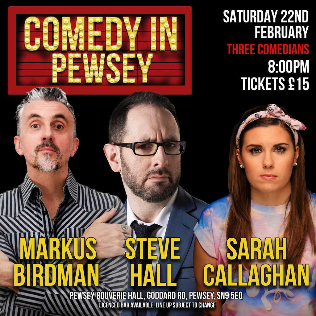 Comedy in Pewsey Bouverie Hall Pewsey