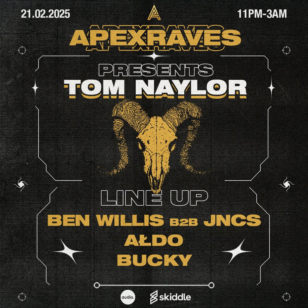 Apex raves Presents: Tom Naylor Audio Glasgow