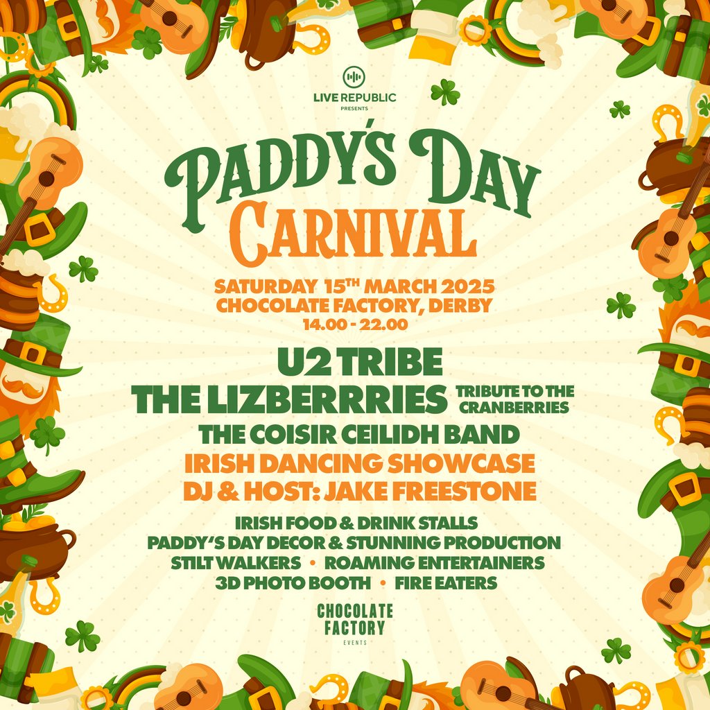 Paddys Day Carnival | Chocolate Factory Derby The Chocolate Factory