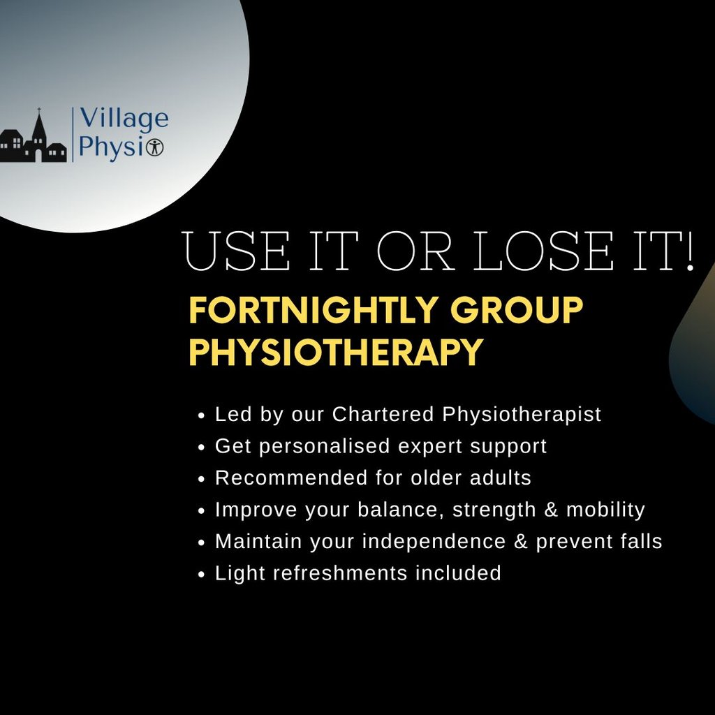 Use it or lose it! Group physio at Whiston | Village Physio Whiston Parish Hall Rotherham