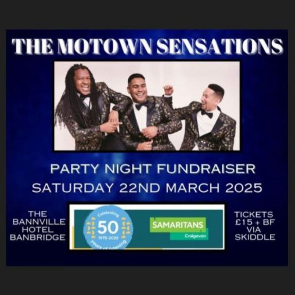 Craigavon Samaritans Fundraiser - The Motown Sensations The Bannville Hotel Banbridge