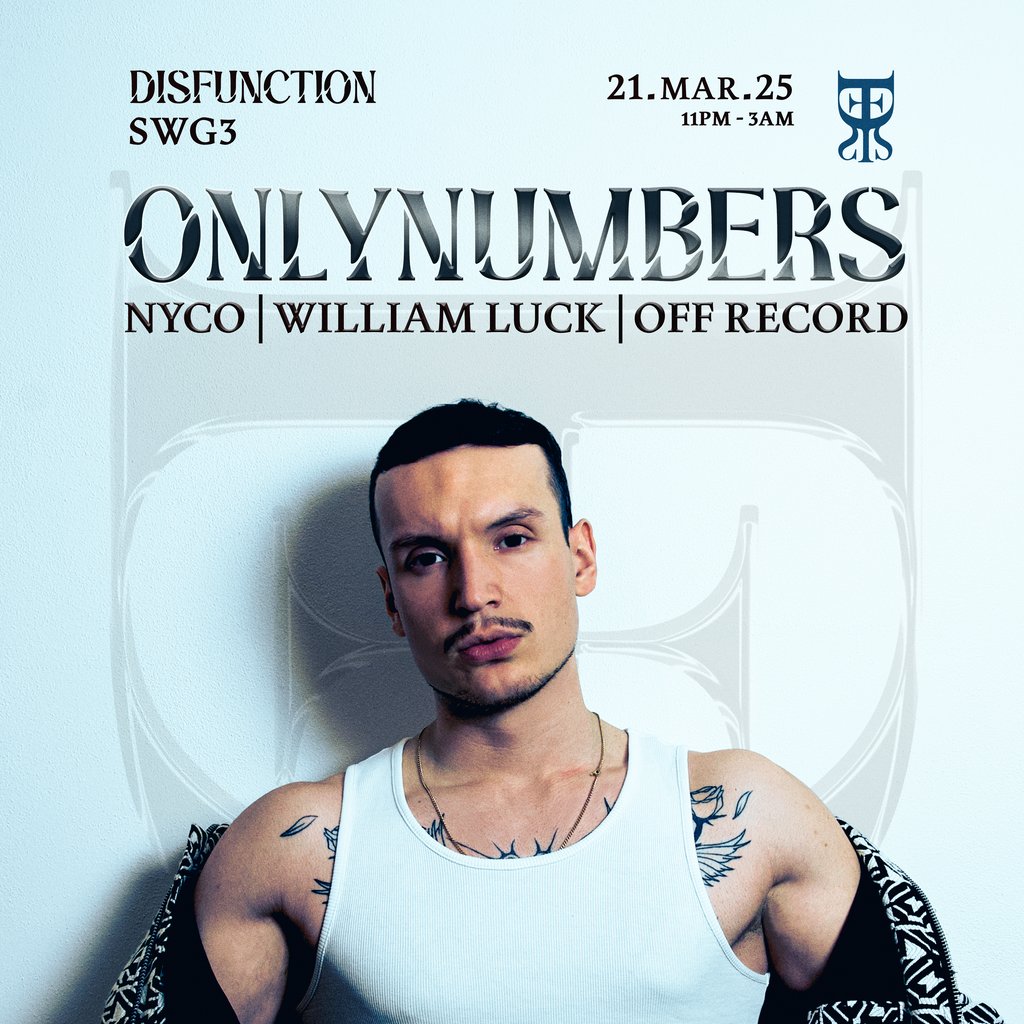 DISFUNCTION RAVE: Onlynumbers TV Studio   SWG3 Glasgow
