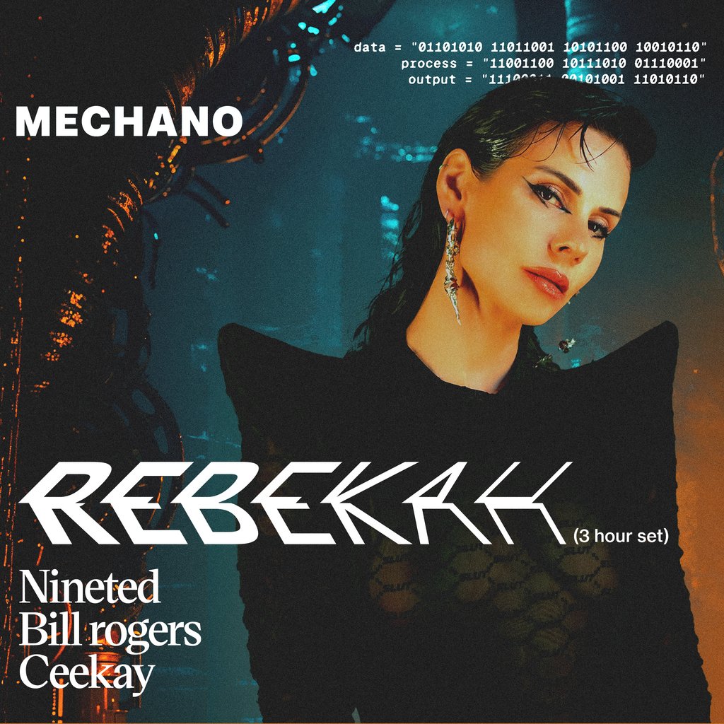 Mechano Presents Rebekah 3Hr set Joshua Brooks Manchester