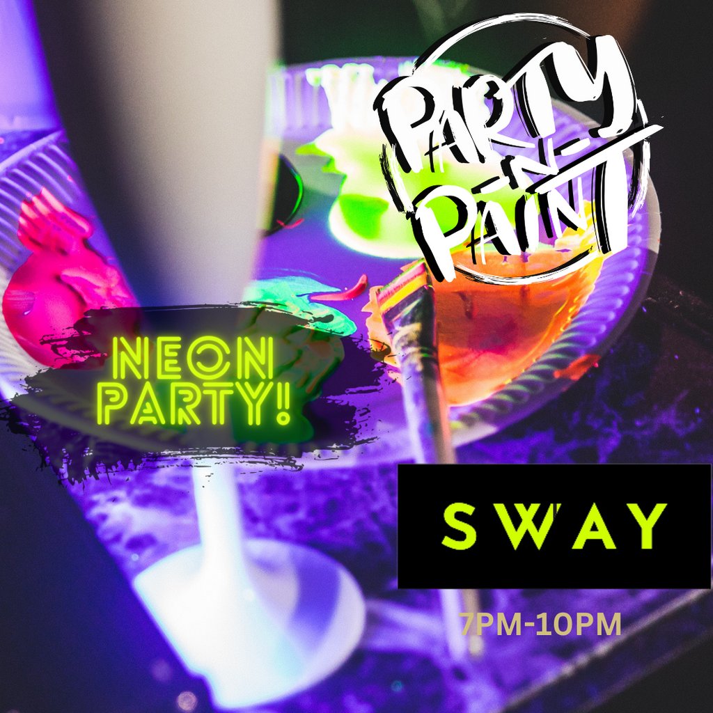 Party N Paint Neon Night @ Sway Bar SWAY BAR Central London