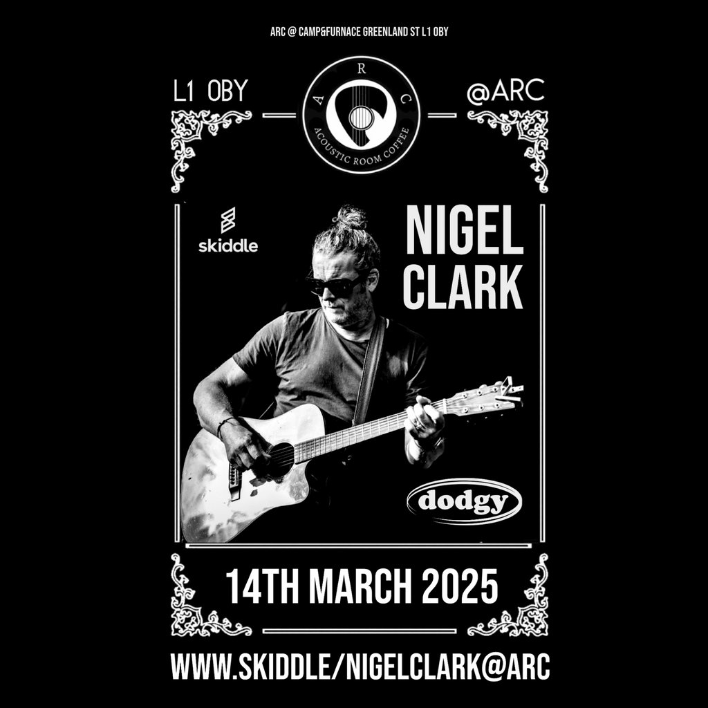 Nigel Clark live @Arc Liverpool ARC Liverpool
