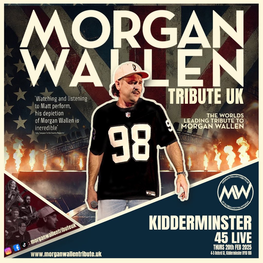 Morgan Wallen Tribute UK 45Live Kidderminster