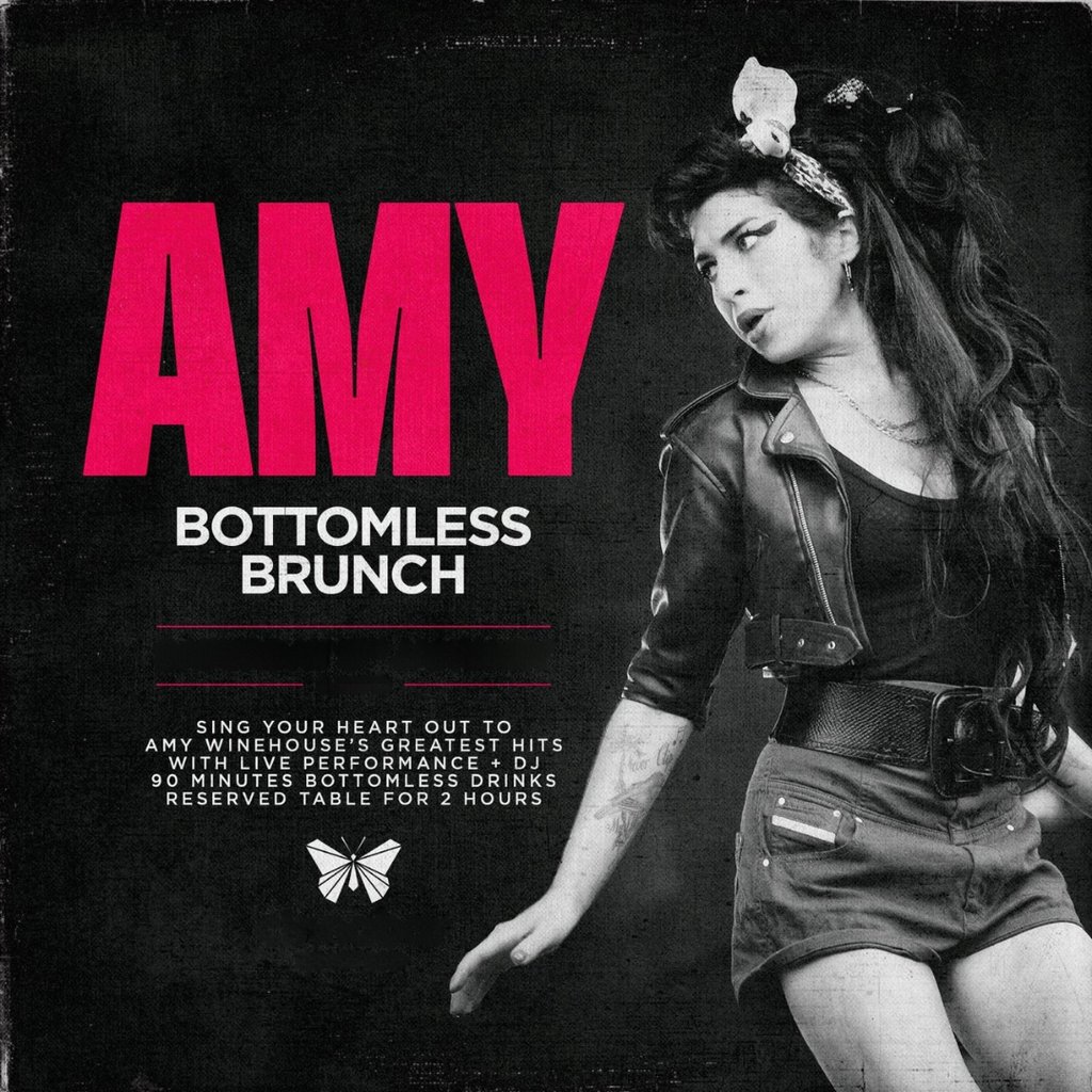 Amy Winehouse Bottomless Brunch - Stevenage Cinnabar Stevenage
