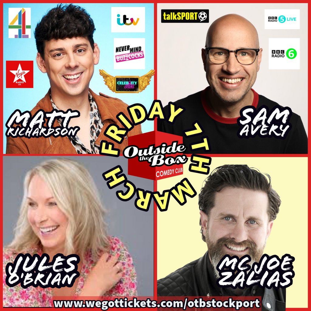 Live Comedy - Friday 7th March Stockport Garrick Theatre Stockport