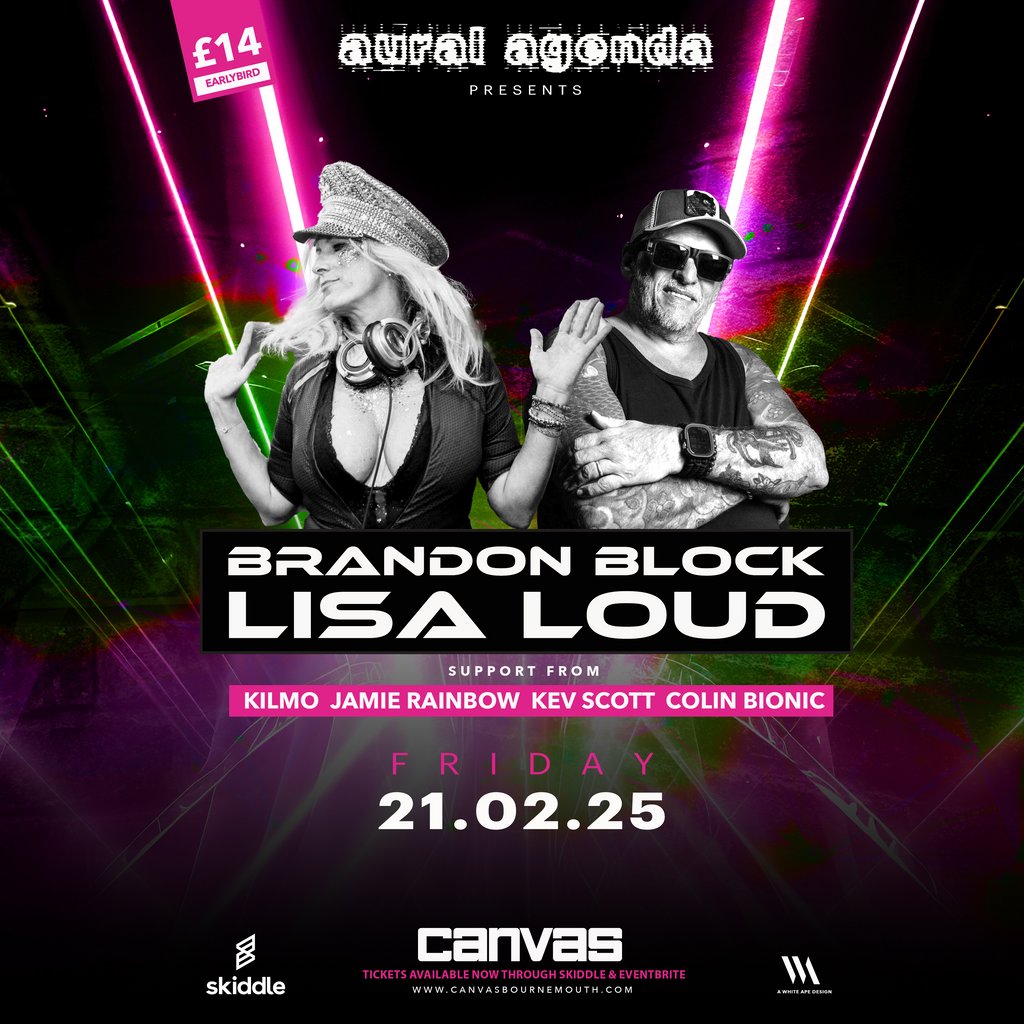 Aural Agenda presents Brandon Block & Lisa Loud Canvas Bournemouth