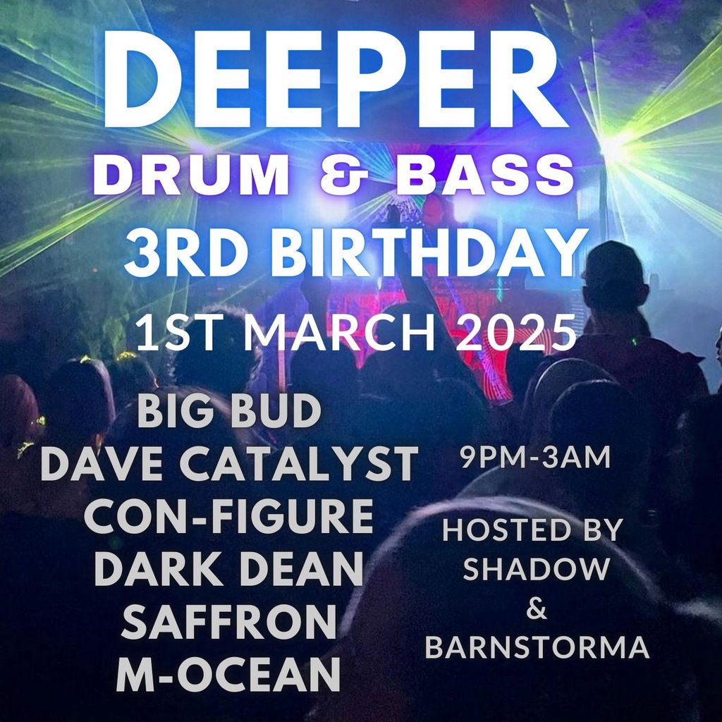 Deeper Drum & Bass: 3rd Birthday Canvas Bournemouth