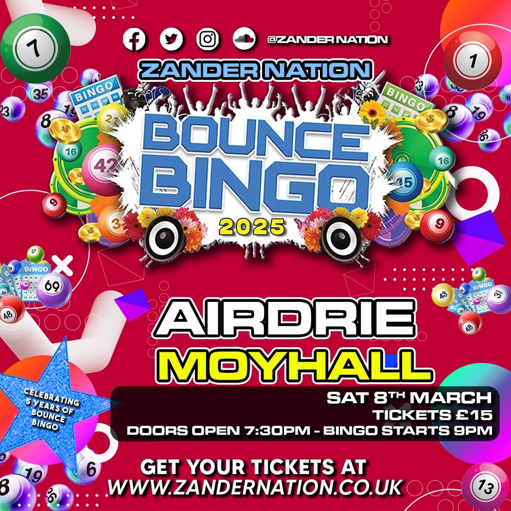 Zandernation Bounce Bingo Moyhall Airdrie