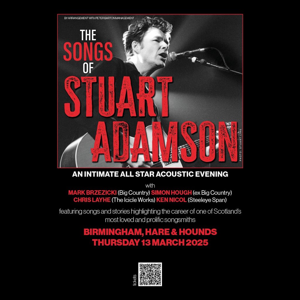 The Songs Of Stuart Adamson Hare And Hounds Kings Heath Birmingham