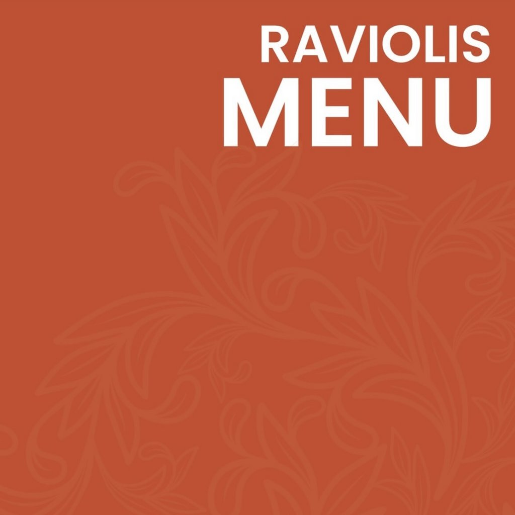 Raviolis Menu OMI Bar