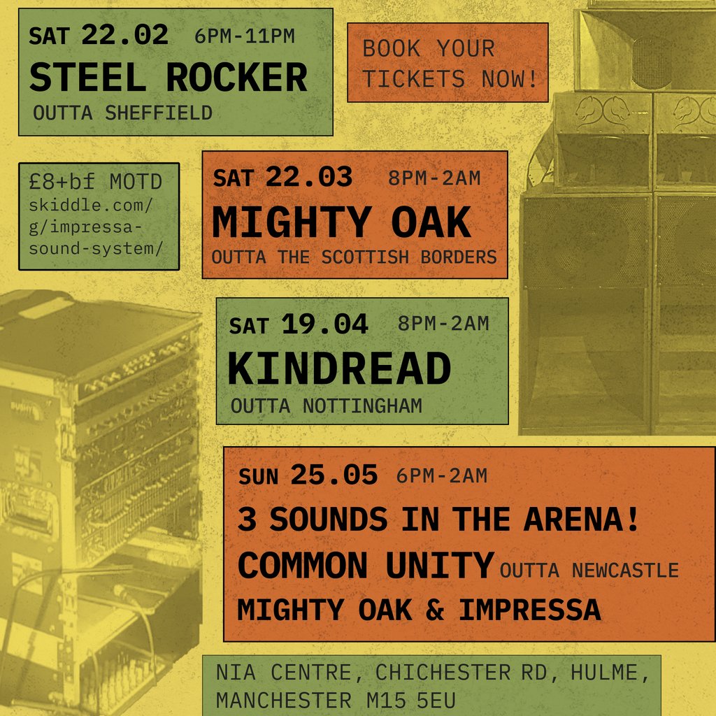 Impressa Sessions at the Nia - Steel Rocker Sound System Niamos Manchester