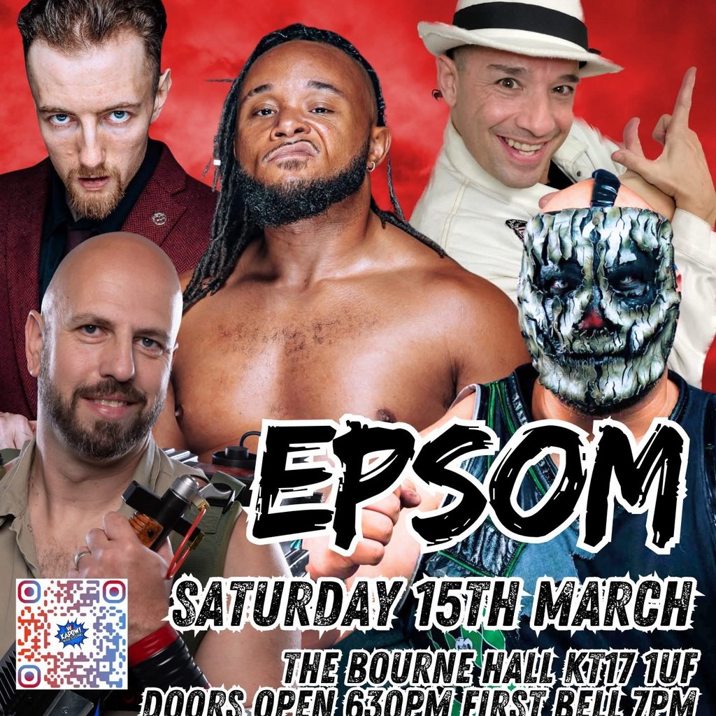 Live Wrestling back in Epsom Bourne Hall Ewell Village