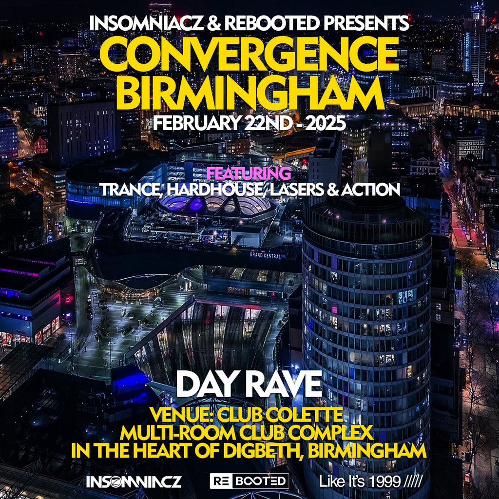 Insomniacz & Rebooted Present  CONVERGENCE Club Colette Birmingham