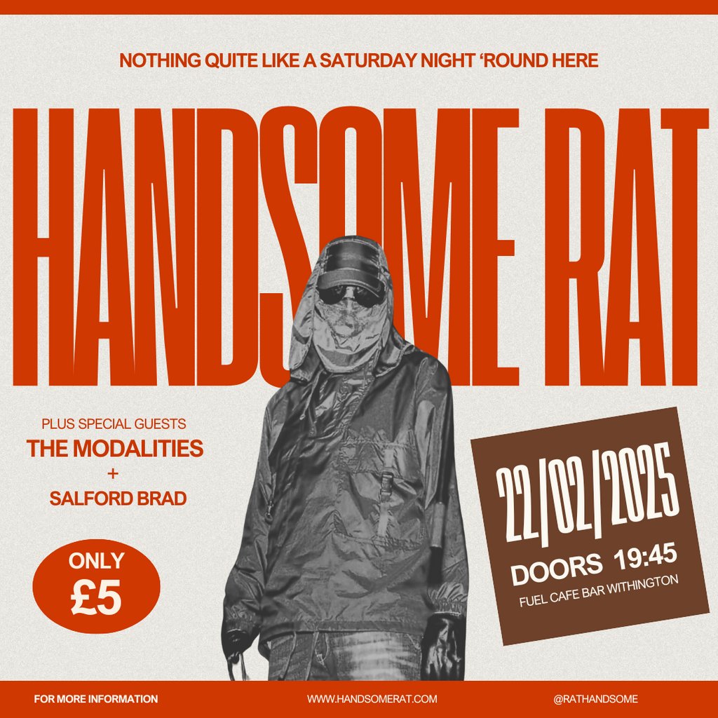 HandsomeRat + special guests The Modalities & Salford Brad Fuel Café Bar Withington