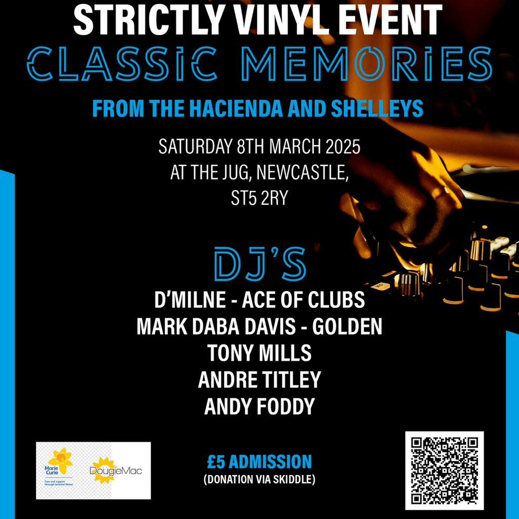 CLASSIC MEMORIES - From The Hacienda & Shelleys The Jug Newcastle-under-Lyme