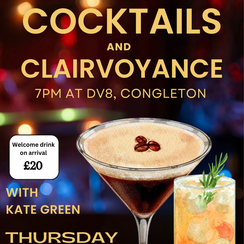 DV8 Cocktails & Clairvoyance Evening Dv8 Congleton Congleton