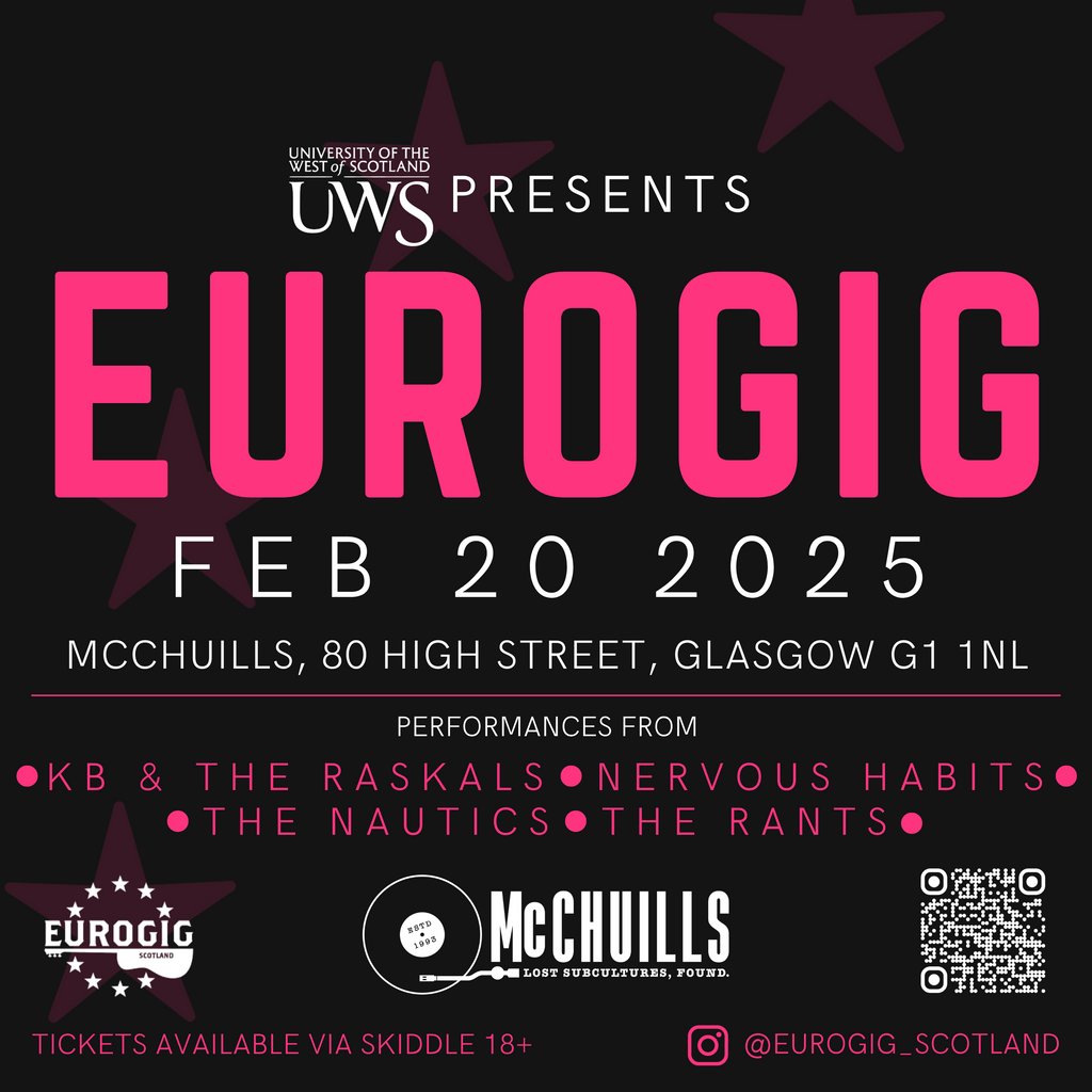 UWS EUROGIG - McChuills McChuills Glasgow