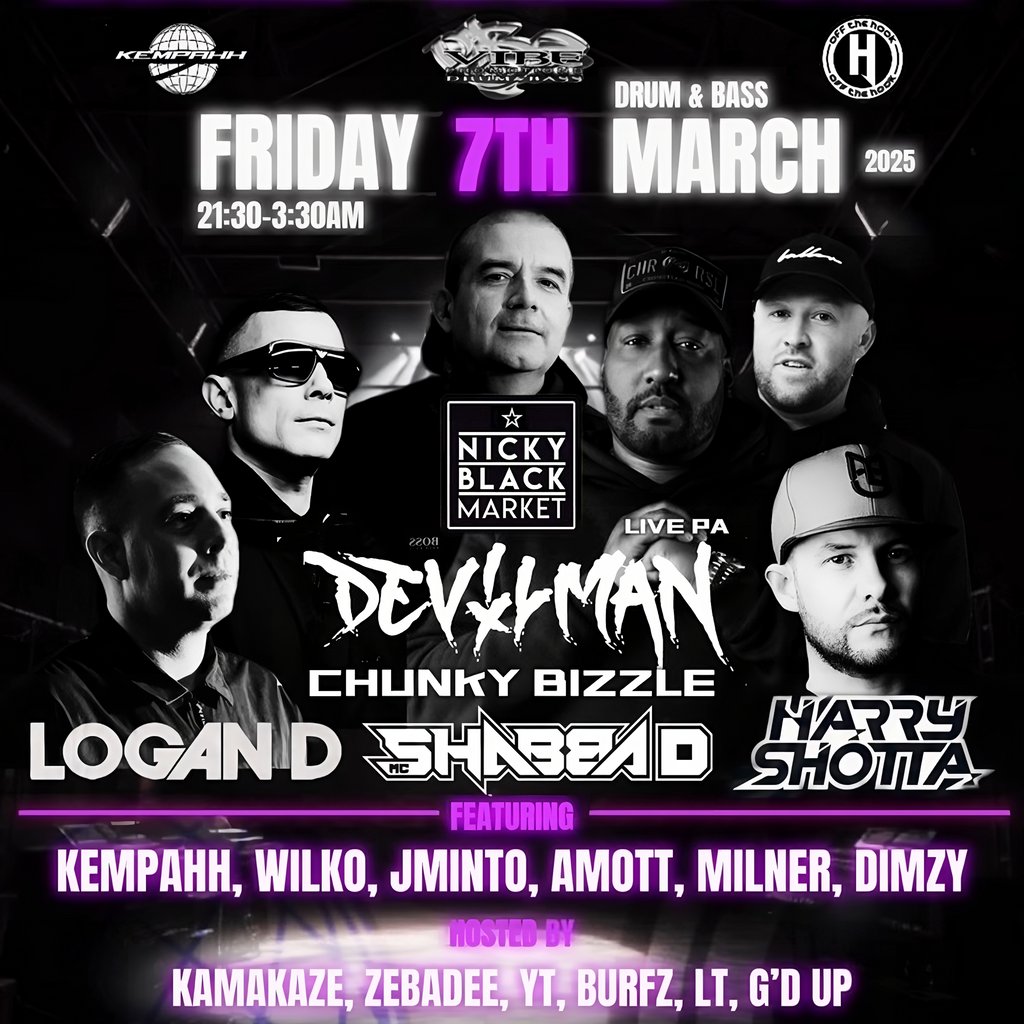 DRUM & BASS @ TRAMPS WORCESTER - FRIDAY 7th MARCH 2025 Tramps Nightclub Worcester