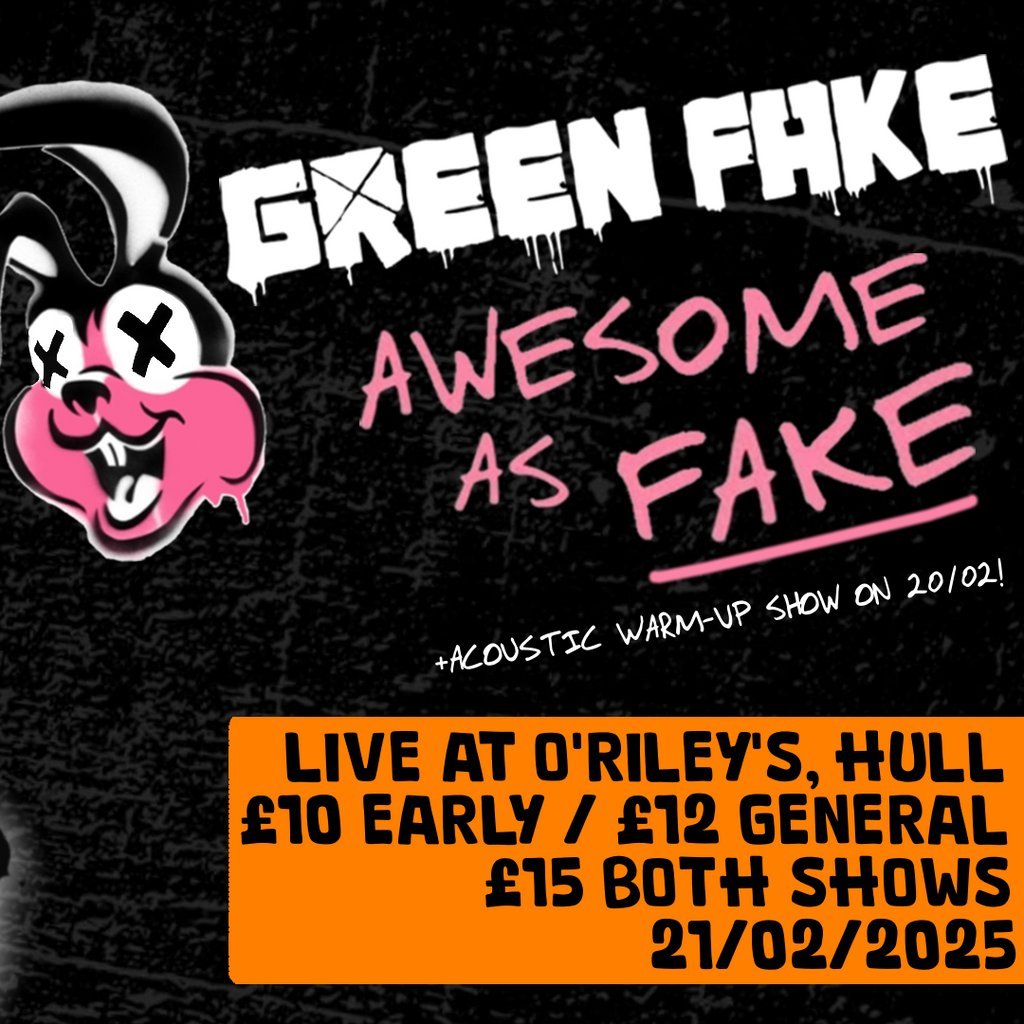 Green Fake - electric full band show ORILEYS LIVE MUSIC VENUE Hull