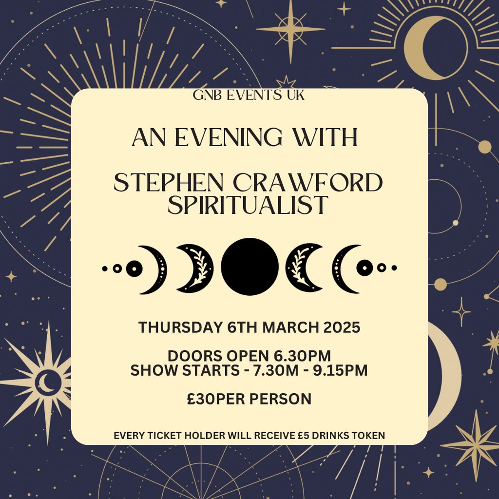 An Evening with Stephen Crawford Spiritualist Hallgarth Manor Hotel Durham