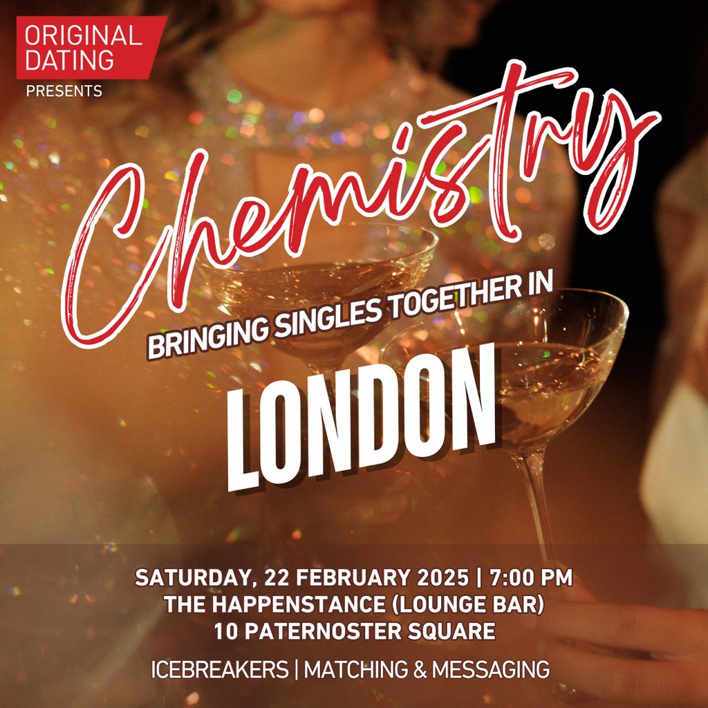 Chemistry - Over 40s Singles Party in London The Happenstance London London