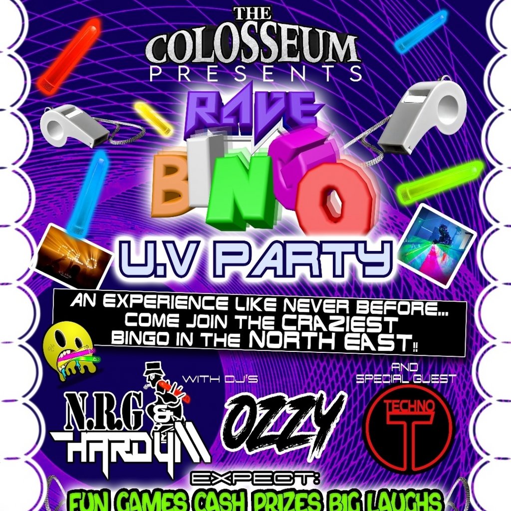 The colosseum RAVE bingo Newcastle Labour Club Newcastle Upon Tyne