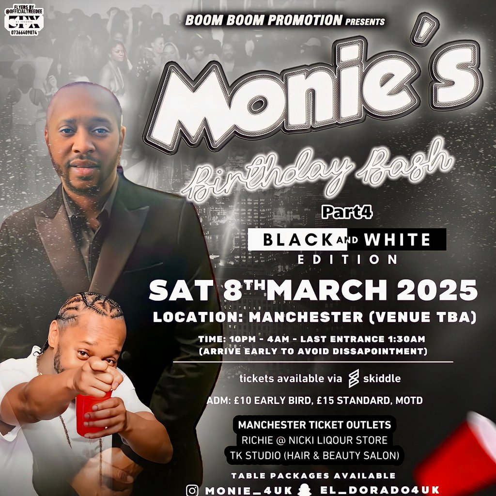Monie's Birthday Bash Part 4 2 Empire Street Empire House M3 1JA Manchester