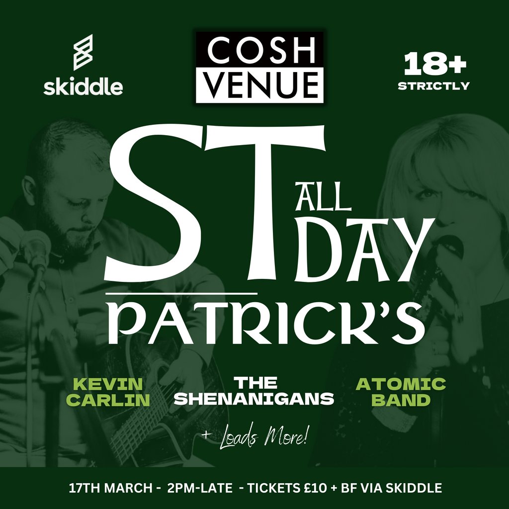 St Patrick's Day: All Day Party The Cosh Bar And Grill Derry