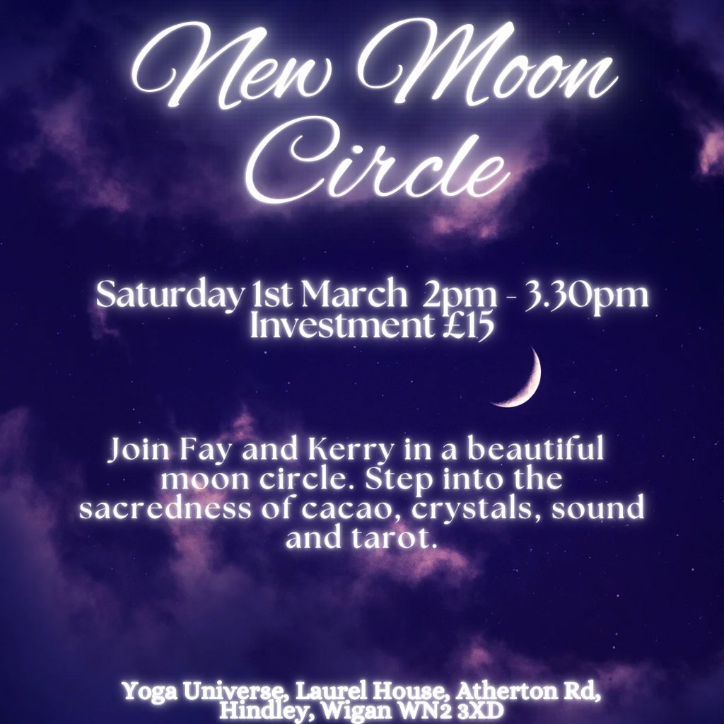 New Moon Circle Yoga Universe Wigan