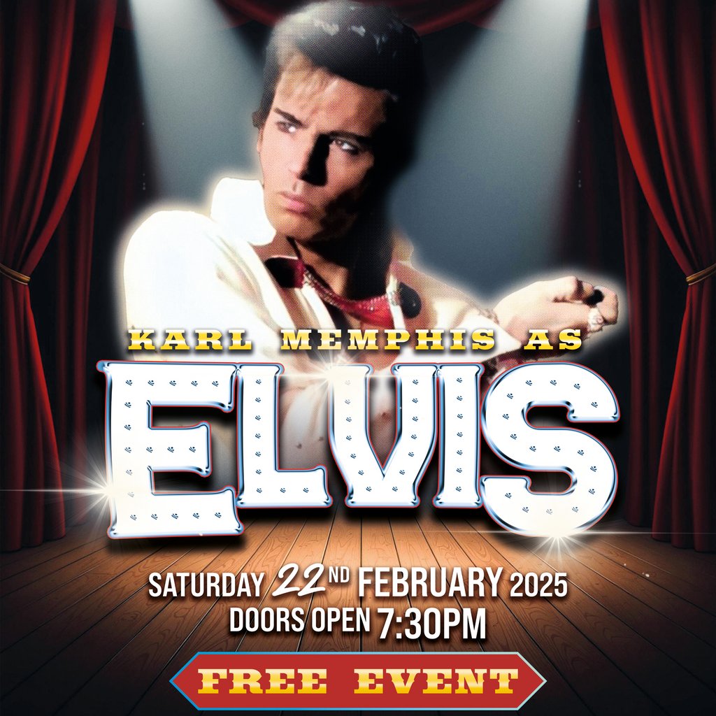 Karl Memphis as ELVIS The Aquarius Cannock