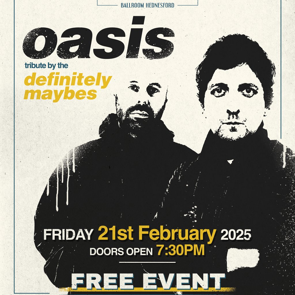 Live Forever: Oasis Tribute Night with Definitely Maybes The Aquarius Cannock