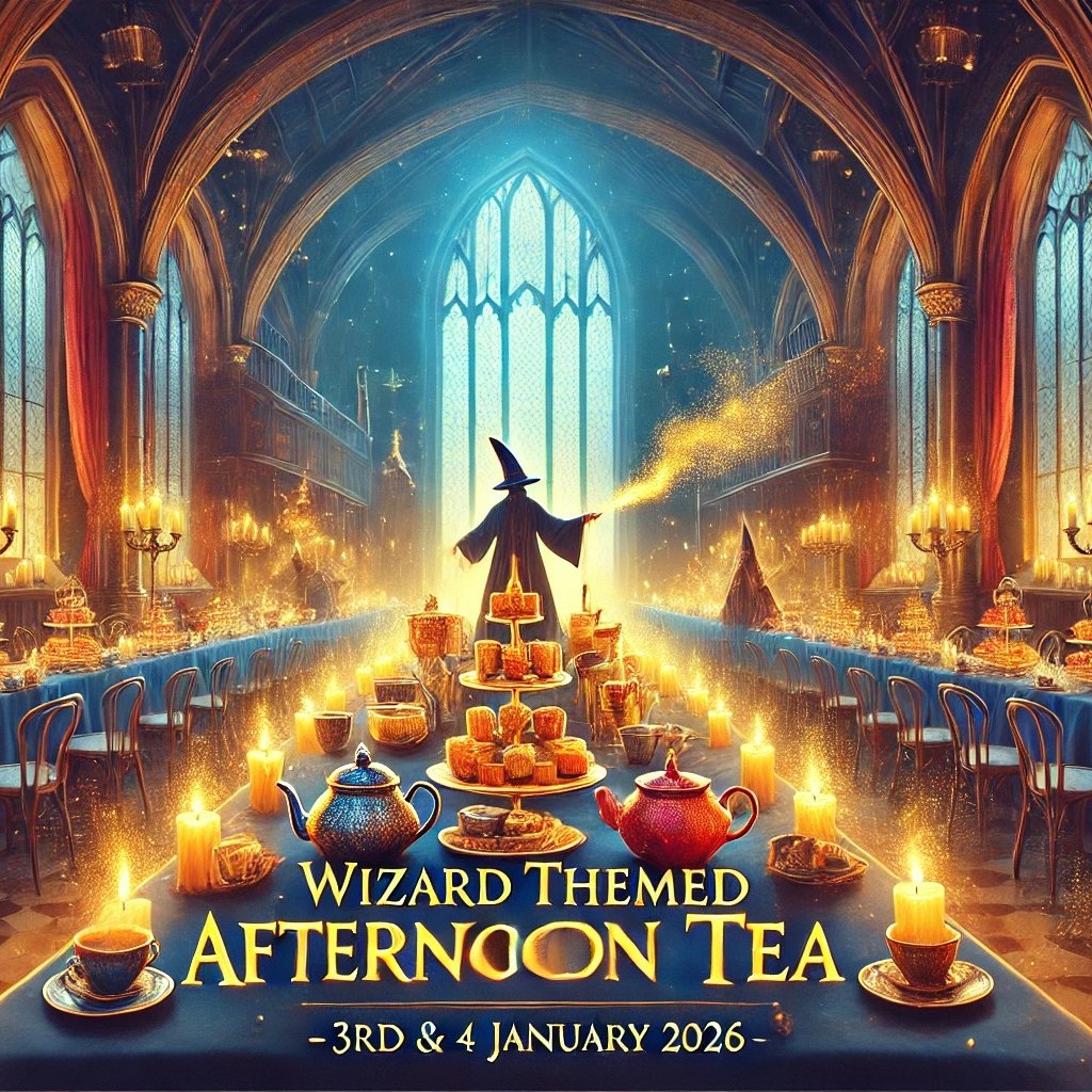 Wizarding Themed Afternoon Tea - 3rd and 4th January 2026 Hockwold Hall Thetford