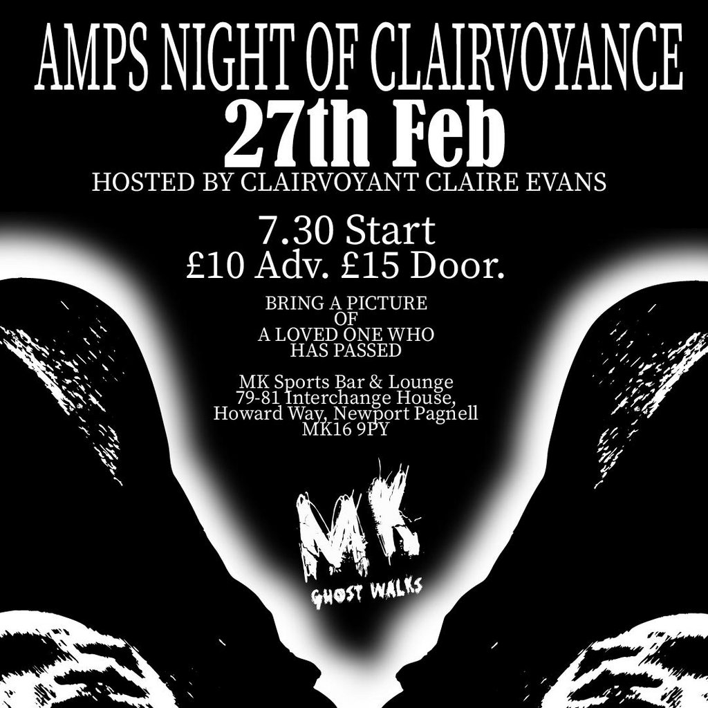 Amps Clairvoyant night MK Sports Bar And Lounge Newport Pagnell