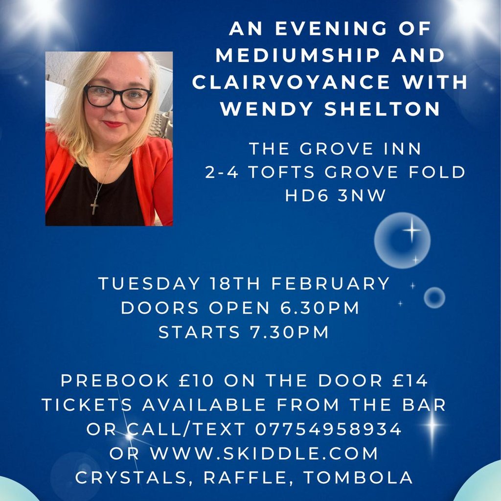 Evening of mediumship The Grove Inn Brighouse