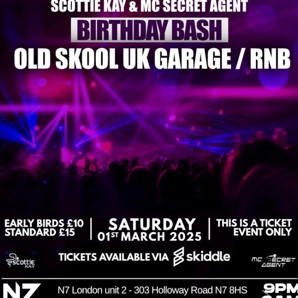 Scottie Kay & Secret Agent b-day N7 London London