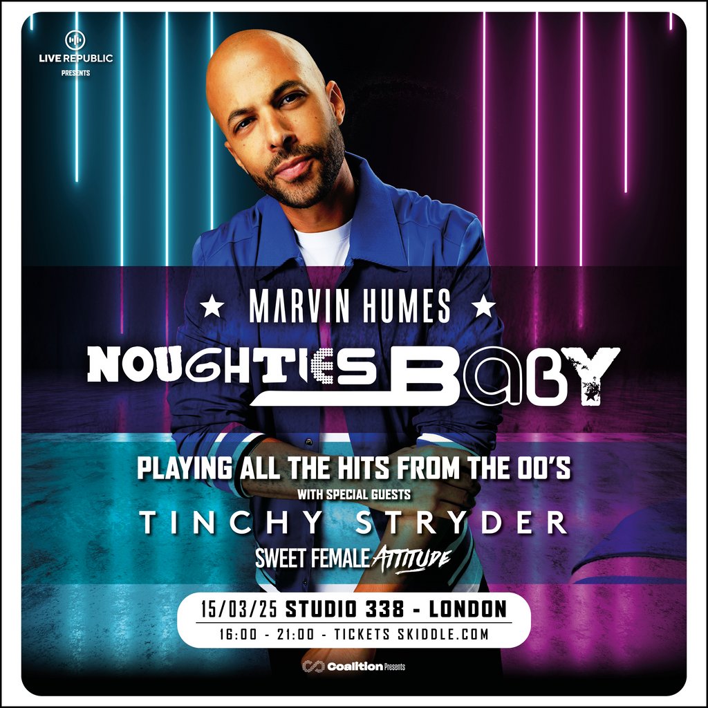 Marvin Humes Noughties Baby Tour | Studio 338 London Studio 338   London London