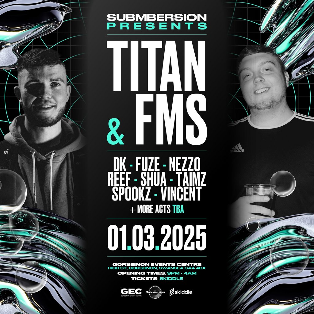 Submersion Launch Party Gorseinon Events Centre Swansea