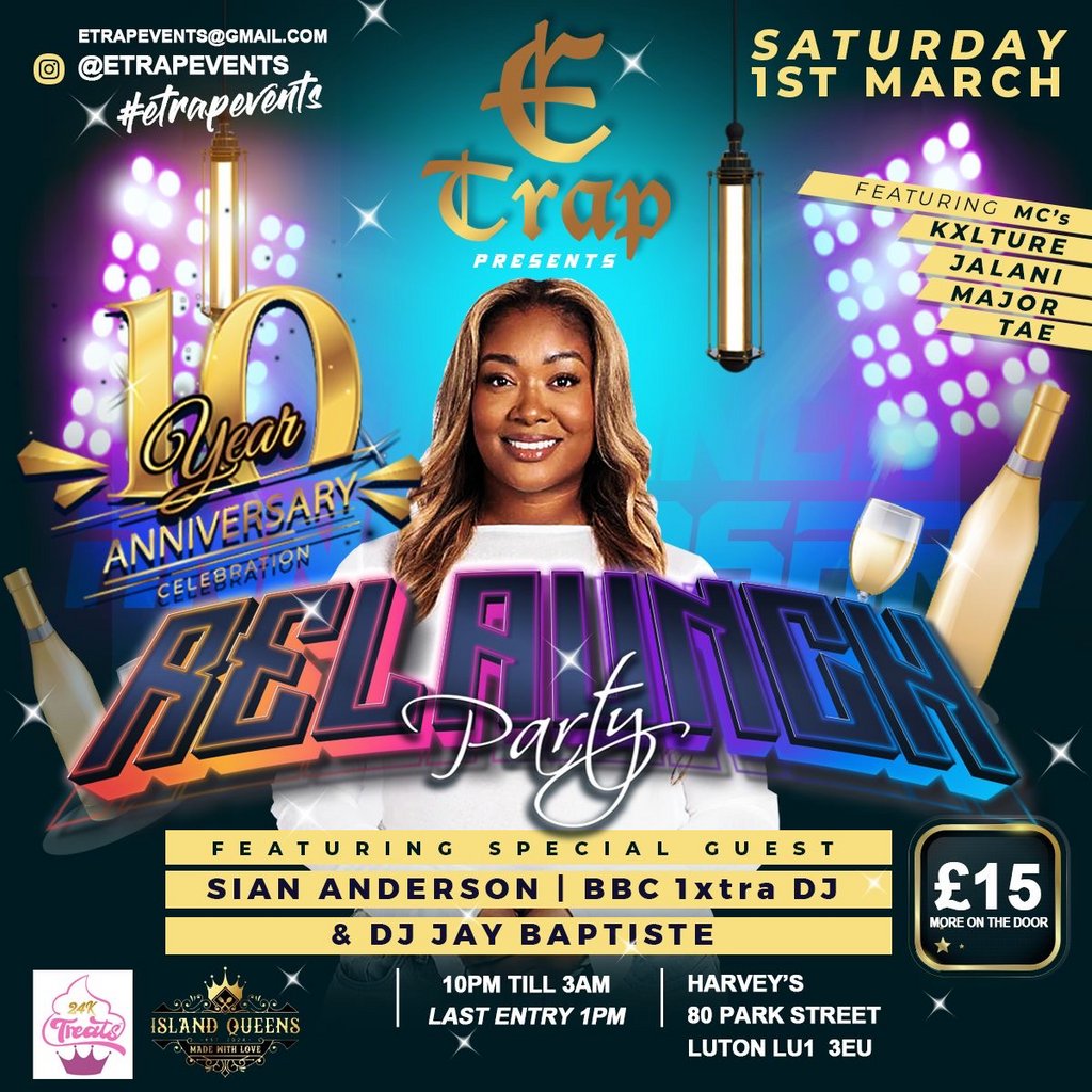 E-Trap relaunch and 10 year anniversary party Harvey's (four Horse Shoes) Luton