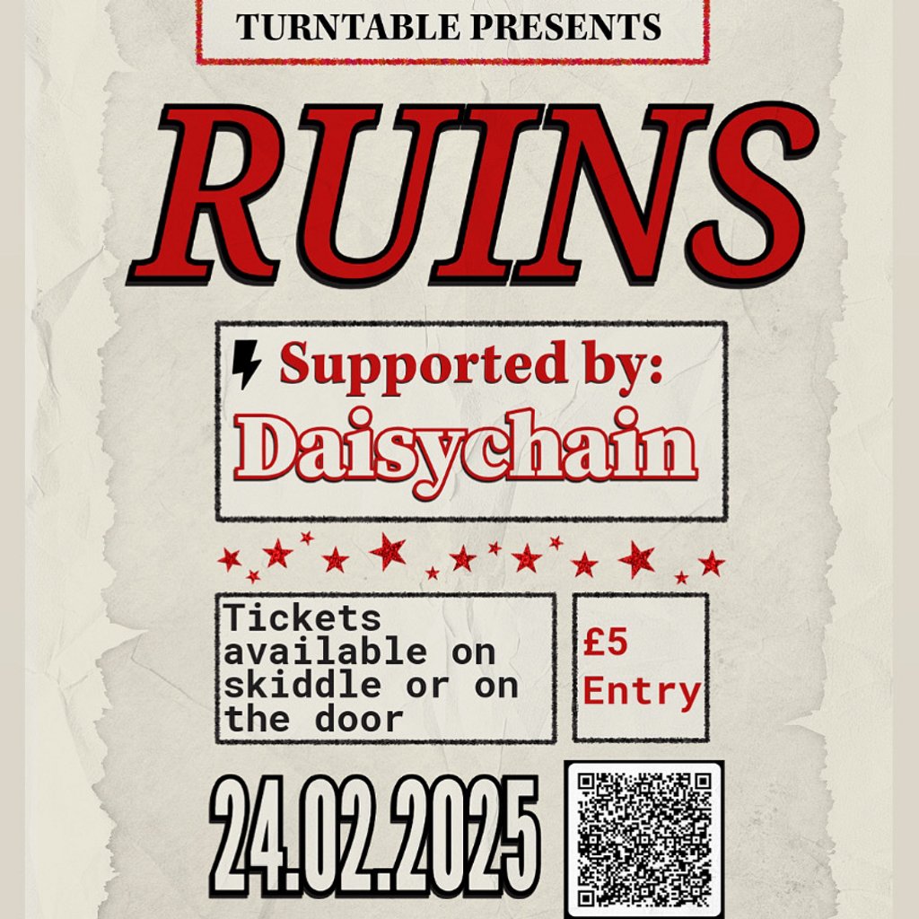 Turntable Presents: Ruins @ The Jacaranda The Jacaranda Club Liverpool
