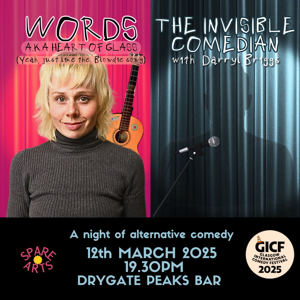 WORDS // The Invisible Comedian - A night of Alternative Comedy! Drygate Glasgow