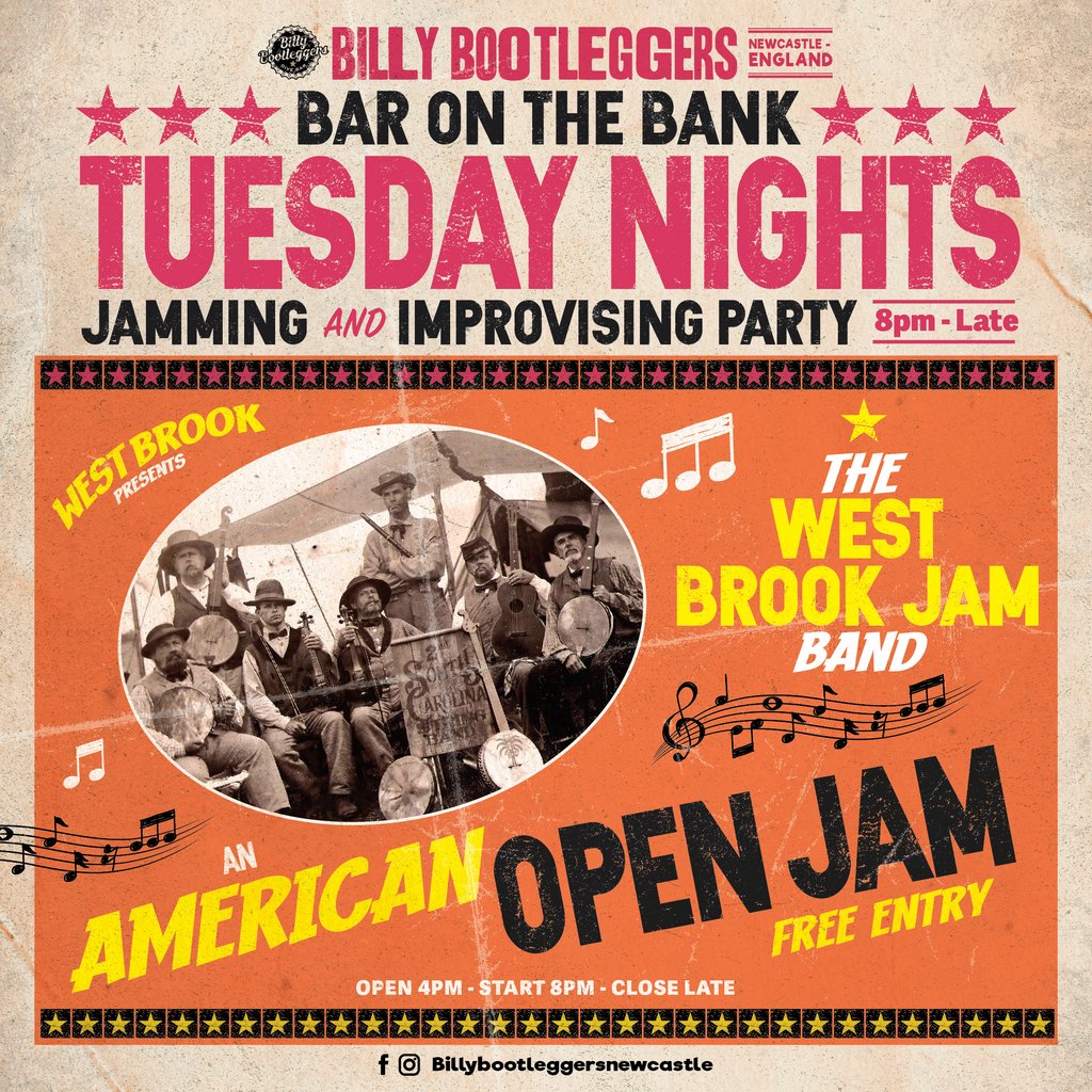 An American Open Jam - EVERY TUESDAY @ BILLY'S Billy Bootleggers Newcastle Upon Tyne